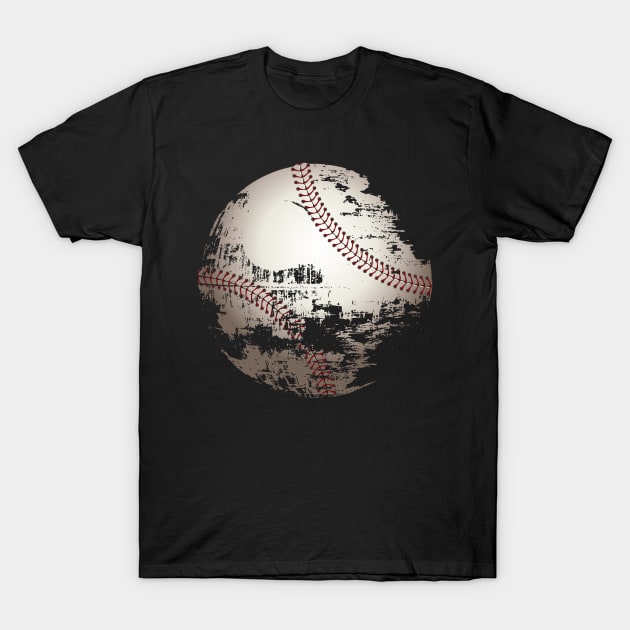 Baseball under construction T-Shirt by Ricogfx